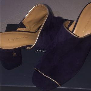 Navy Tommy Hilfiger Slip on Heels